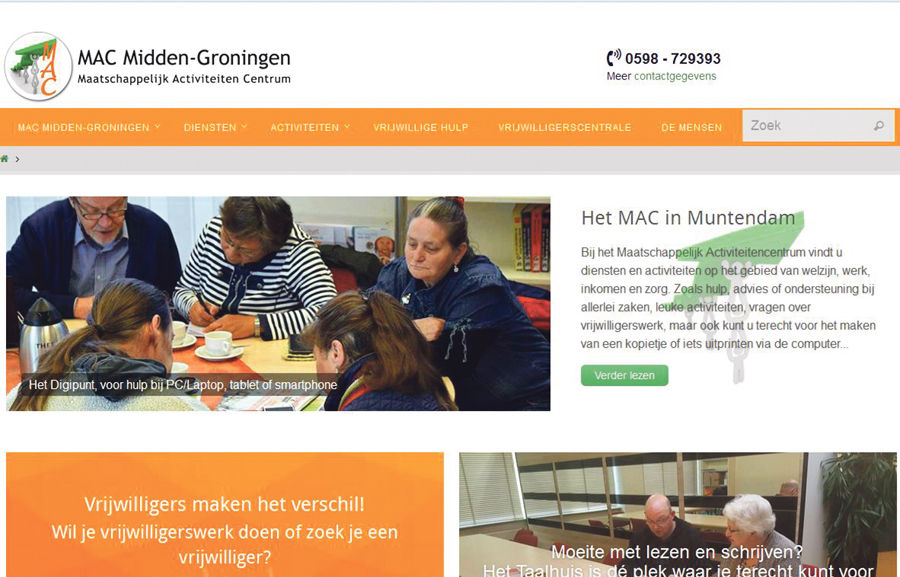 Nieuwe website MAC Midden Groningen
